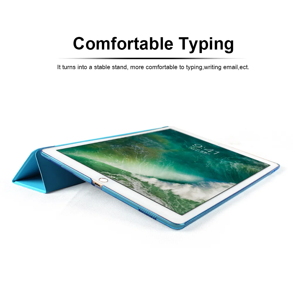 Умный чехол для Apple iPad Pro 12 9 2015 2016 &quot2017 PU кожаный планшета Складные Фолио чехлы