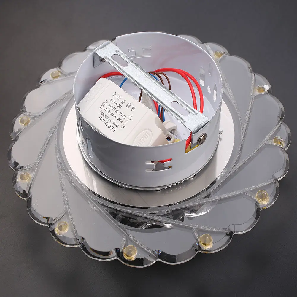Кристалл Led красочный свет Гостиная потолочный светильник люстра Декор Спальня
