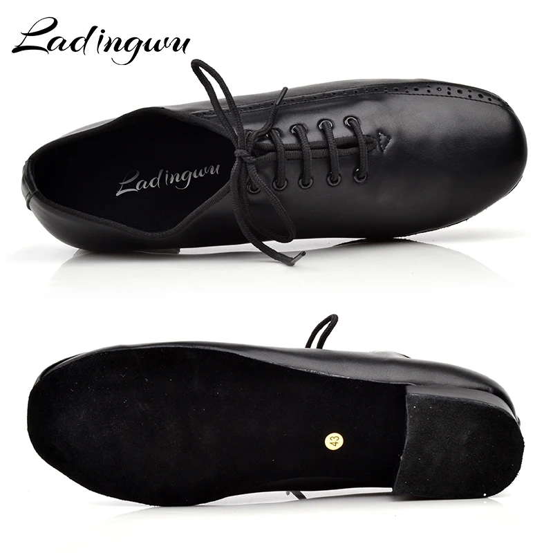 Ladingwu/Мужская танцевальная обувь из натуральной кожи Мужская Обувь для бальных