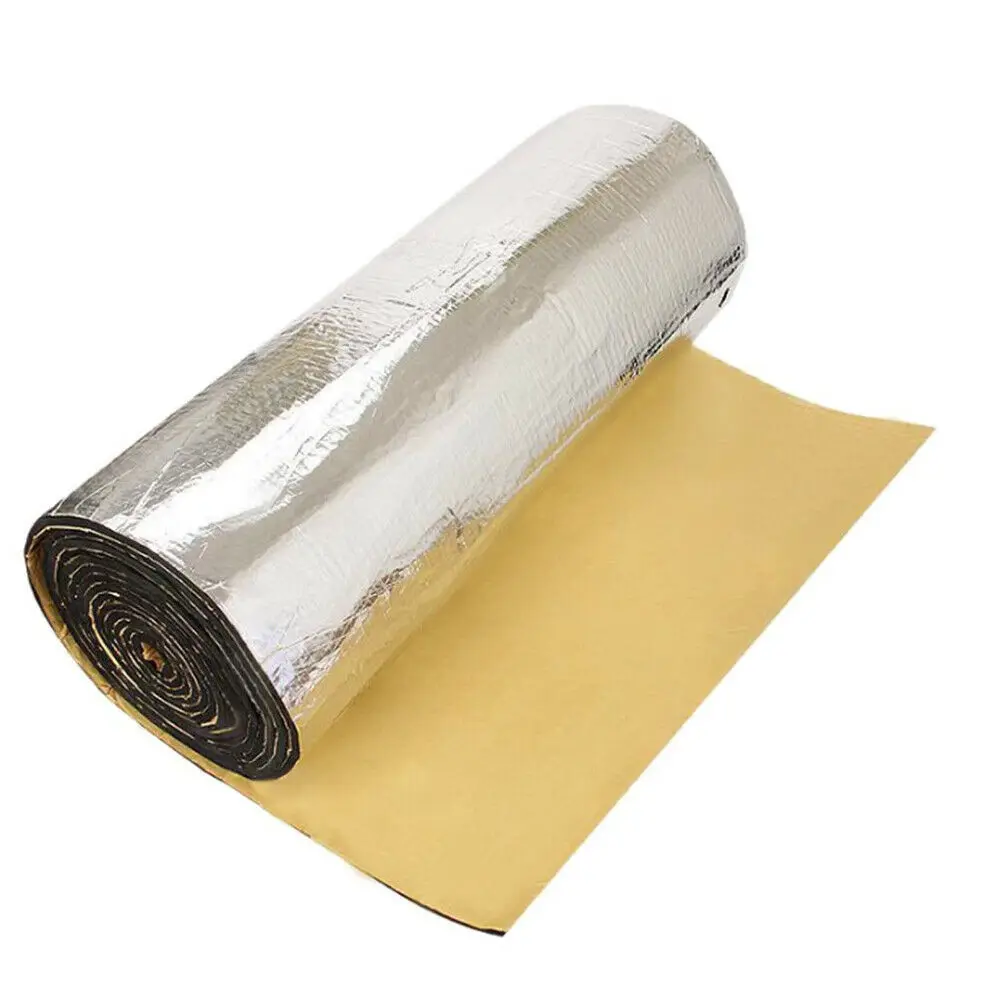1 PCS 40" X 40"/60" Auto Car Thermal Heat Shield Sound Proof Insulation Deadening Anti Noise Deadener Self-Adhesive |