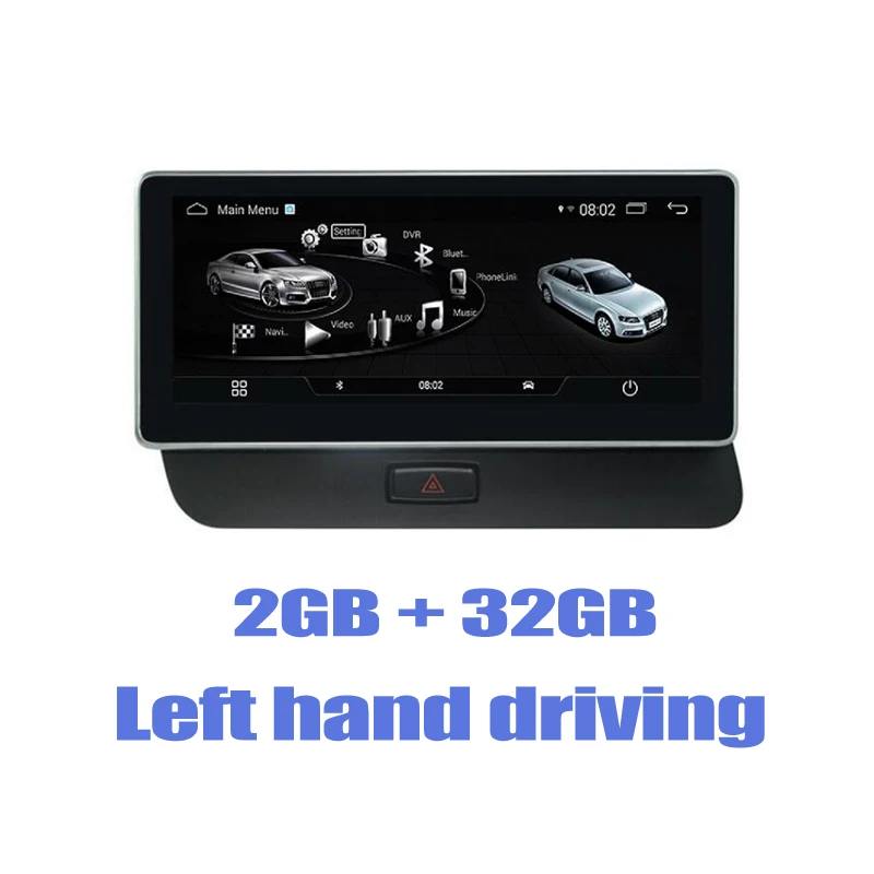 Left Ram2GB Rom32GB Car IPS HD LCD Screen For Audi A5 2008~ Android Auto Multimedia GPS Navigation Radio Stereo Carplay Player System - Цвет: Left Ram2GB Rom32GB