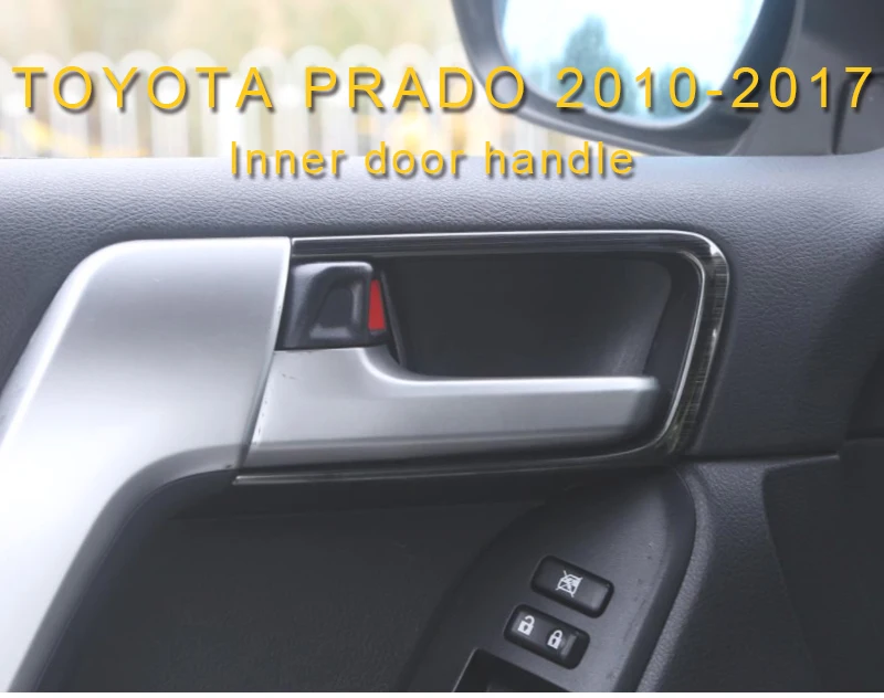 Карманго для Toyota Land Cruiser Prado 150, внутренняя дверная ручка, панель, накладка, рамка, наклейка, аксессуары для интерьера