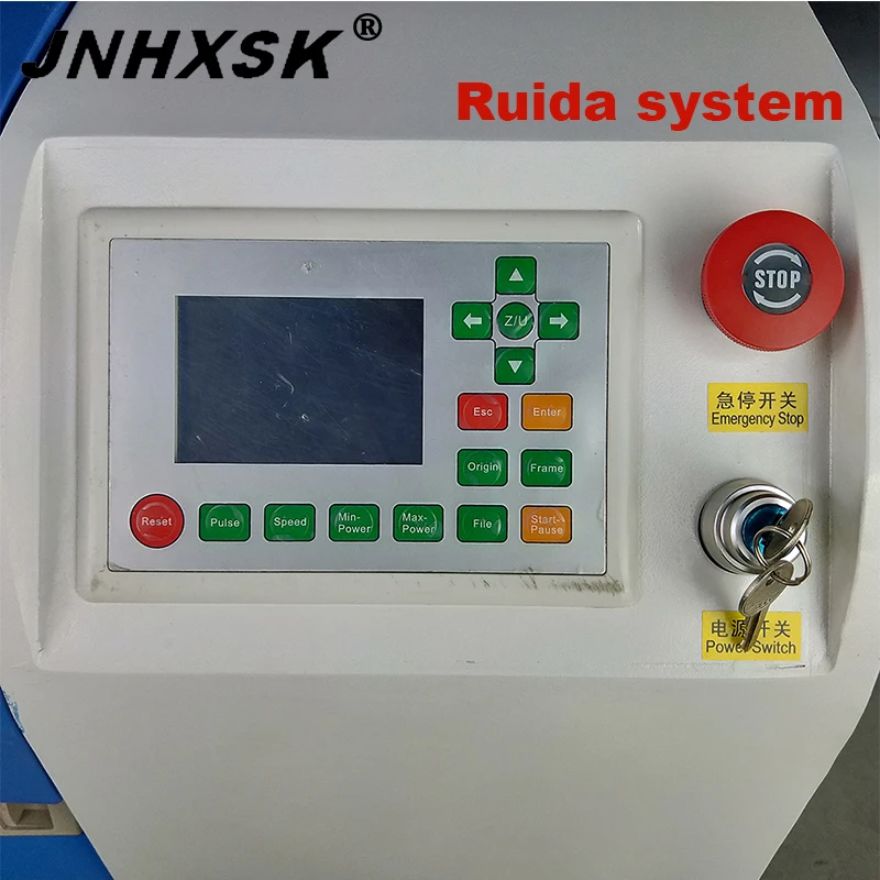JNHXSK TS1810 100 Вт Ruida фрезерный станок с ЧПУ CO2 3d лазерная гравировальная и режущая