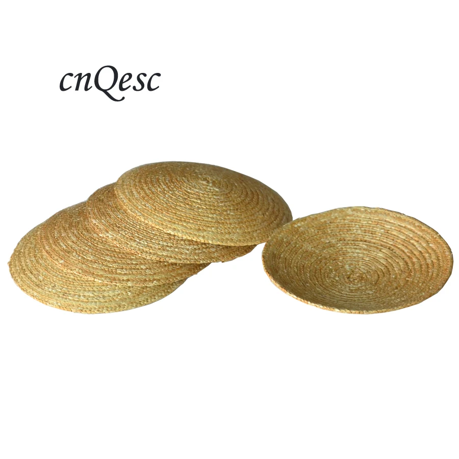 Высокое качество. Натуральный черный 14 СМ Круглая соломенная плетеная оплетка