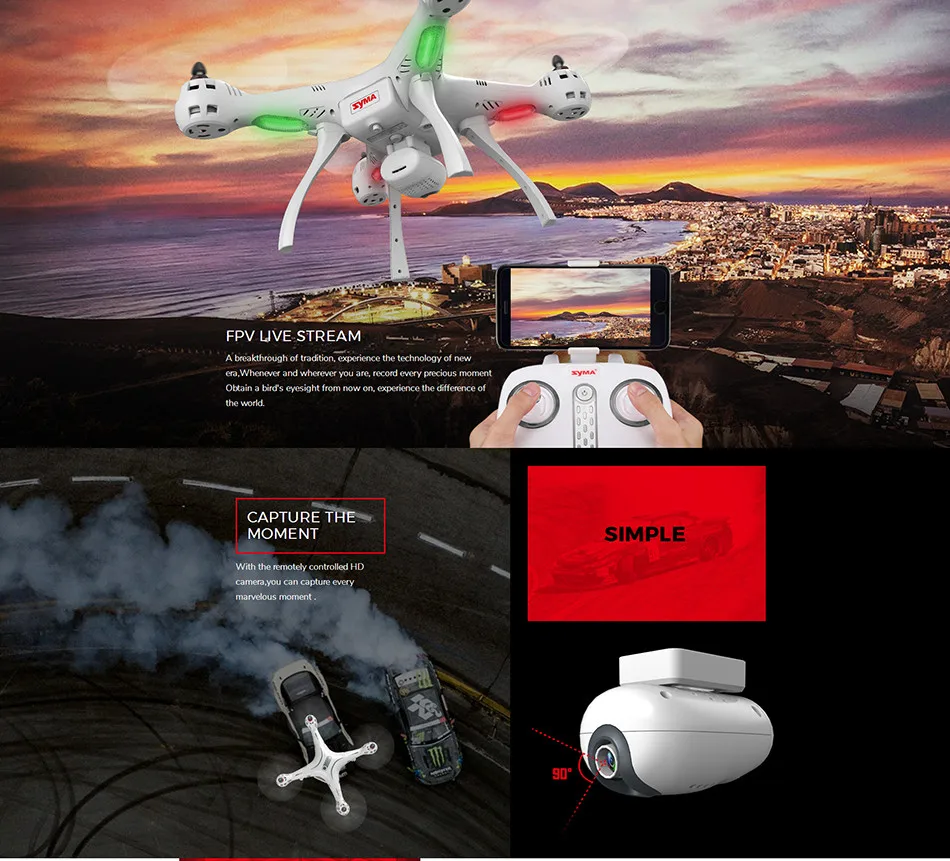 OTRC X8PRO gps Радиоуправляемый Дрон с Wifi камерой HD FPV селфи дроны 2,4G 4CH Профессиональный Квадрокоптер в реальном времени Вертолет SYMA