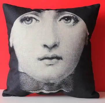 Европейский стиль Подушка fornasetti Piero Coussins персонаж книга абстрактное искусство креативное украшение подушки для офисного стула - Цвет: A13