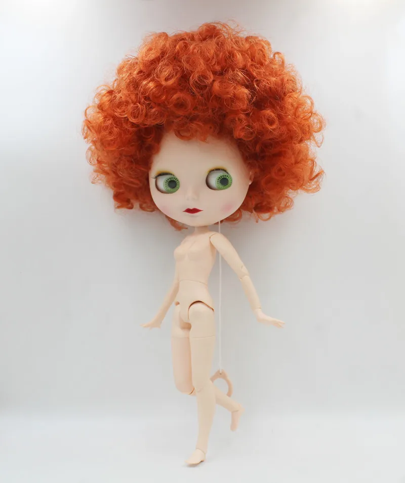 19 joint doll Blygirl, куклы Blyth, медные локоны, 19 суставов и обычного тела, матовое лицо оболочки обнаженной куклы, обнаженные куклы на продажу - Цвет: 19 joint doll