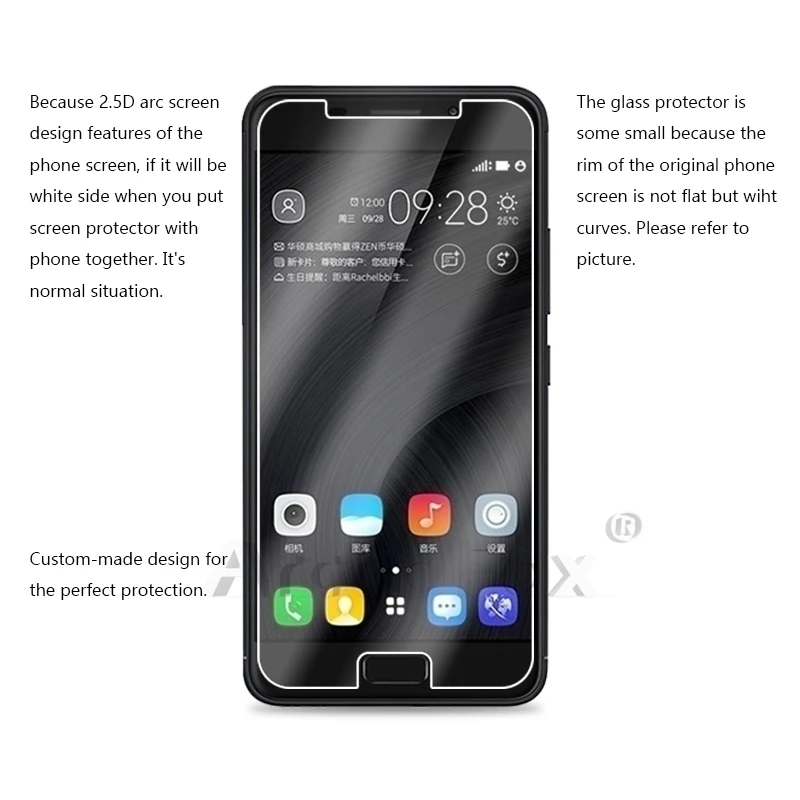 2 шт./лот 2.5D 0 26 мм 9H Премиум Закаленное стекло для Asus Zenfone Pegasus 3s X00GD защитная пленка