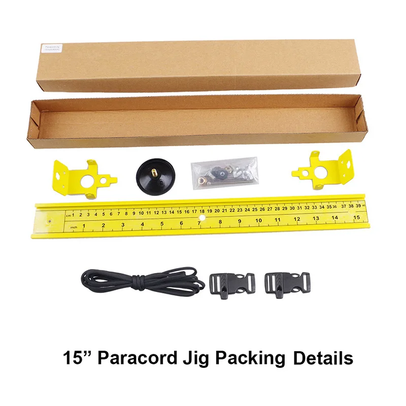 15 inch jig Paracord jig " до 47" Регулируемый алюминиевый плетение DIY Набор инструментов для рукоделия дизайн открытый 550 Paracord браслет производитель - Цвет: 15 inch jig