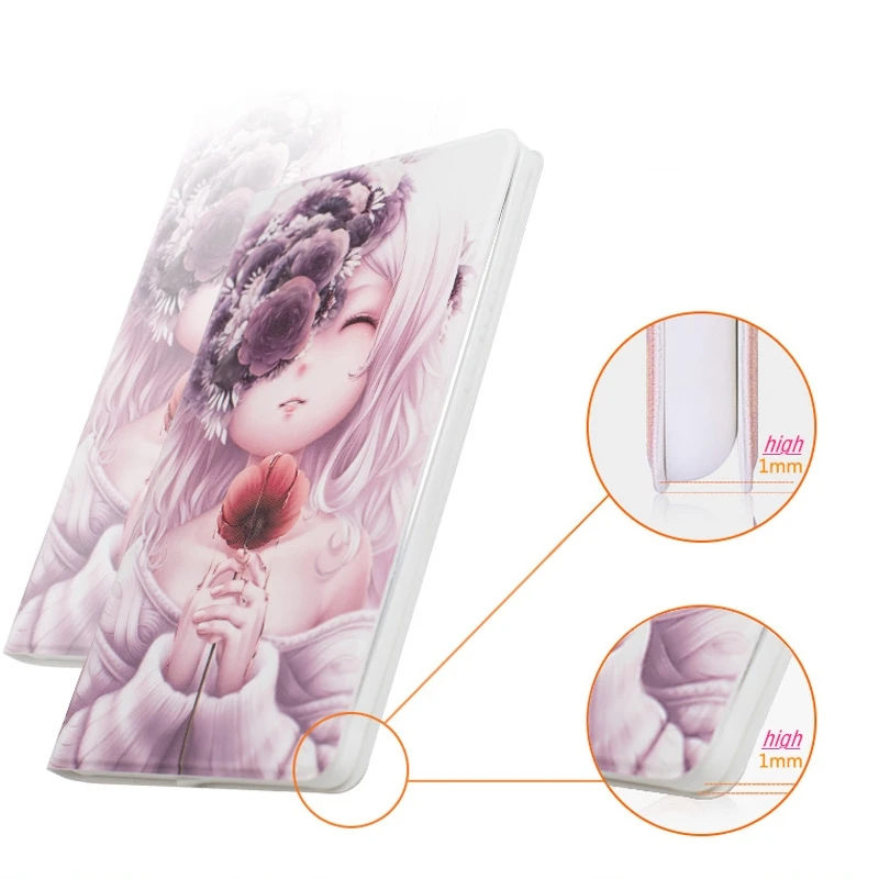 Модные искуственная кожа с рисунком чехол для Amazon Kindle paperwhite 4 6 &quot2018 клавиатура