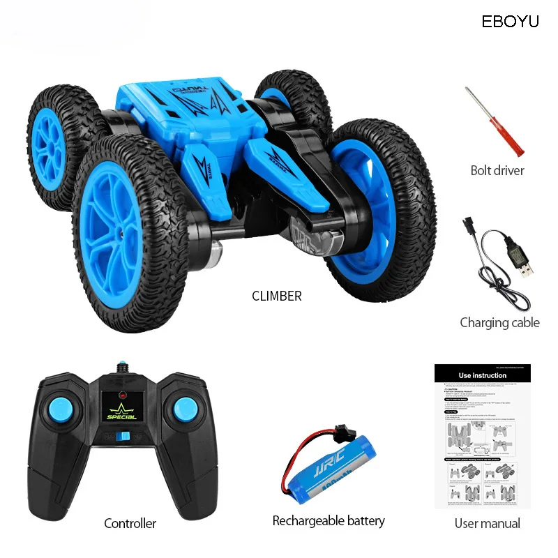 JJRC Q71 RC автомобиль 2 4 ГГц 4WD трюк дистанционного Управление гоночный Двусторонняя