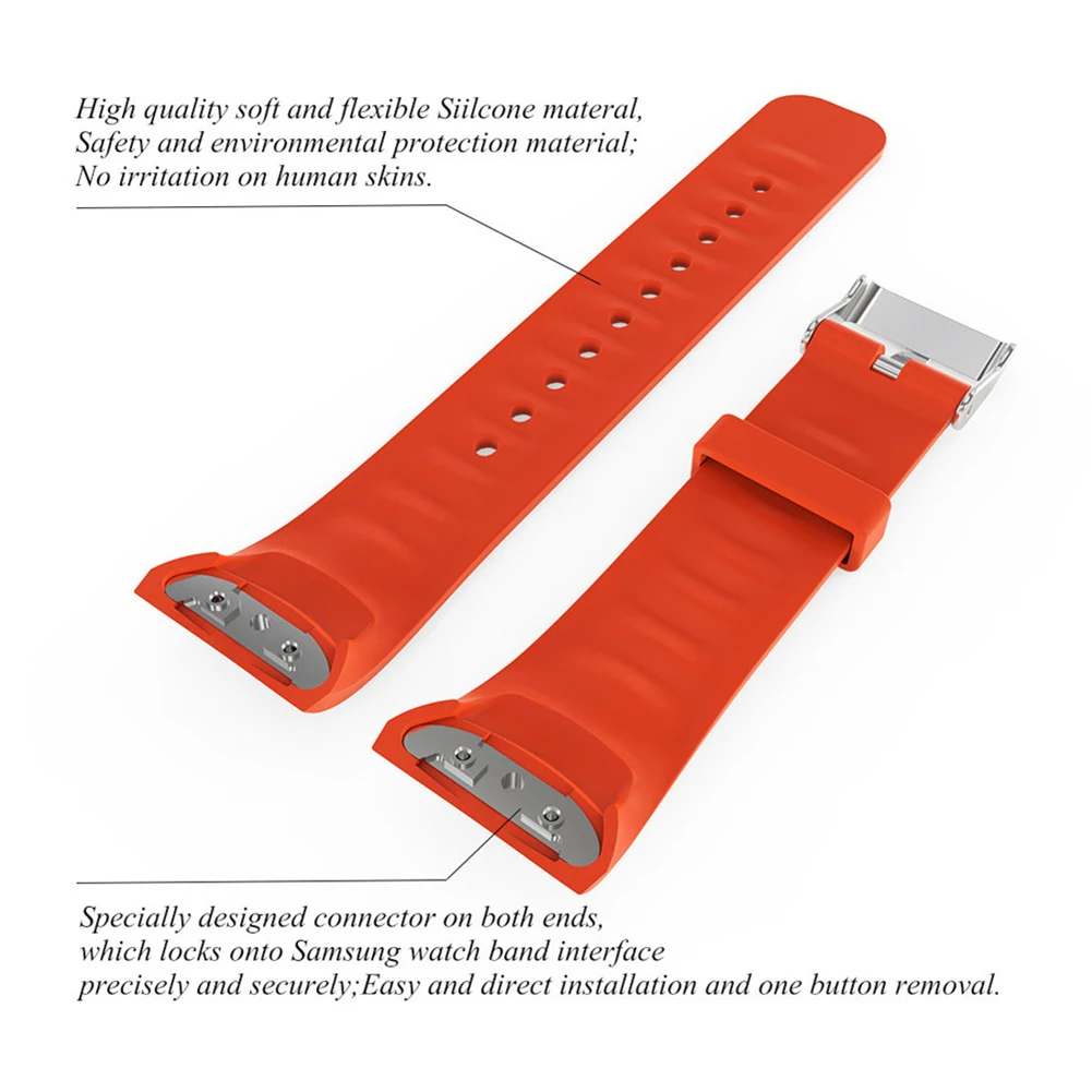 Мягкие силиконовые часы ремешок Замена для Samsung Gear Fit2 R360/Pro R365