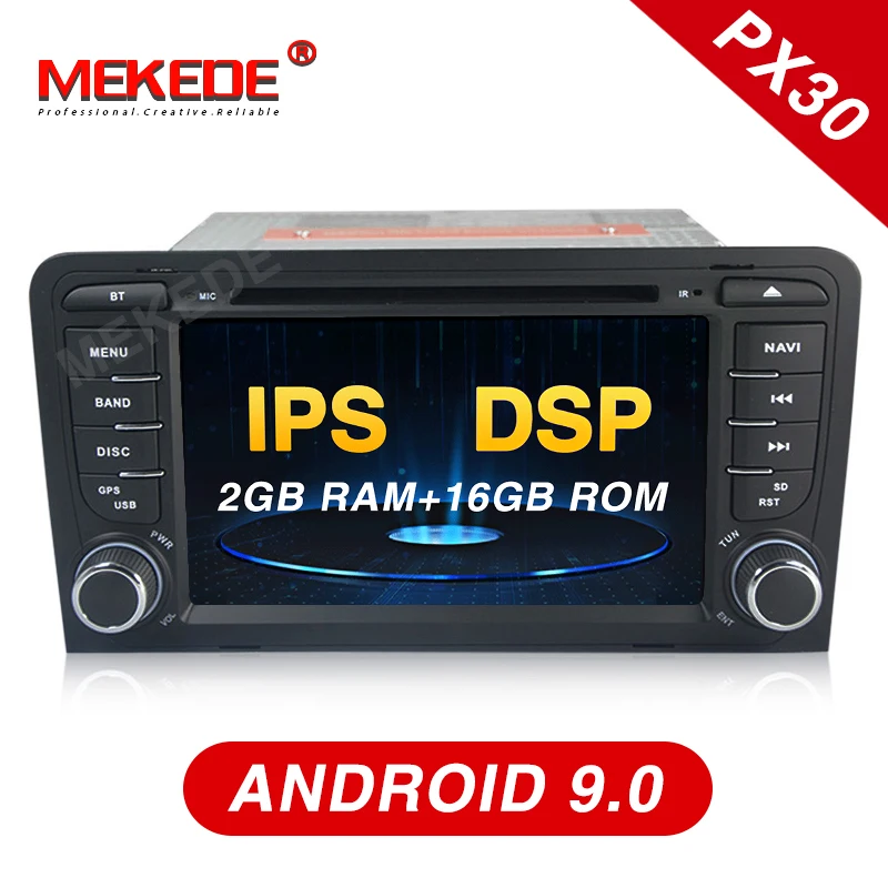 IPS + DSP! Mekede PX30 android 9 0 автомобильный мультимедийный плеер для Audi A3 S3 2003 2011