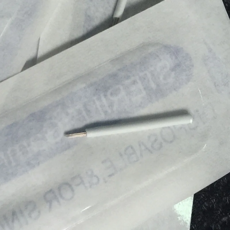50 шт. микроблейдинг Laminas tebori Circle R9 pin Круглые лезвия для подводки 9RL иглы