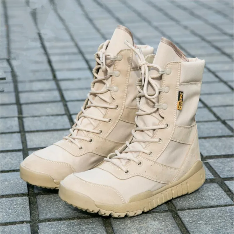 New Summer Military Tactical Super light Solid Mens Boots Army Combat Lace-up Ankle Boot | Обувь
