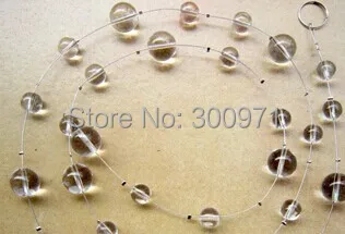 

20M/lot Crystal Garland, Clear Round Beads, Glass Crystal Strands,home/wedding/party decoration, free shipping
