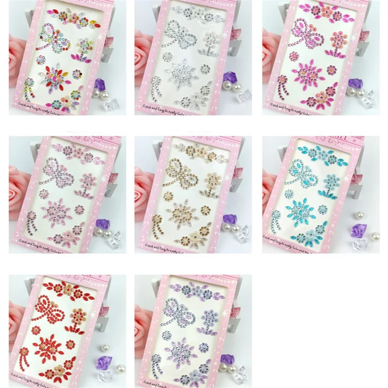 17*8 5 см Разноцветные Акриловые искусственные наклейки для телефона ПК аксессуары