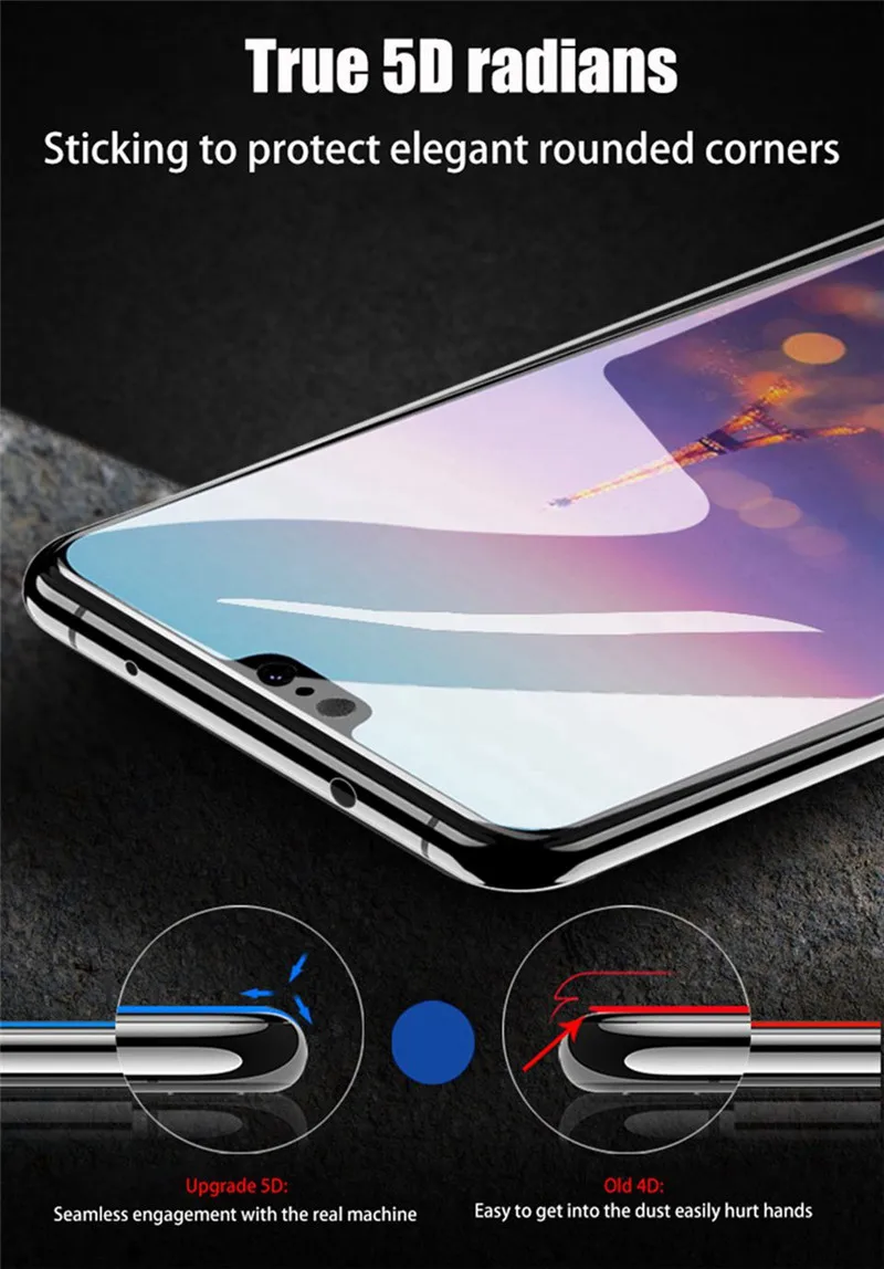 Закаленное стекло с изогнутой поверхностью 5D для Xiaomi Redmi K20 Pro защита экрана полное покрытие стекла для Xiaomi Redmi K20 Pro