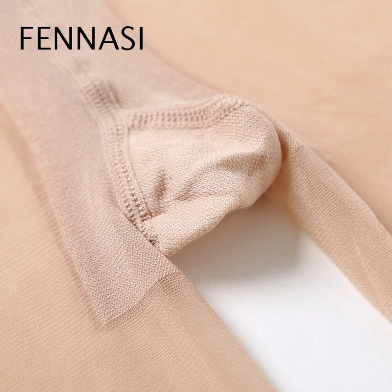 FENNASI женские колготки с лямками пикантные нейлоновые открытым носком чулки