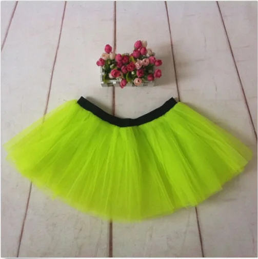3Layers Adult Women Tutu Tulle Skirt Petticoat Dance Halloween Party Fancy - Цвет: as picture