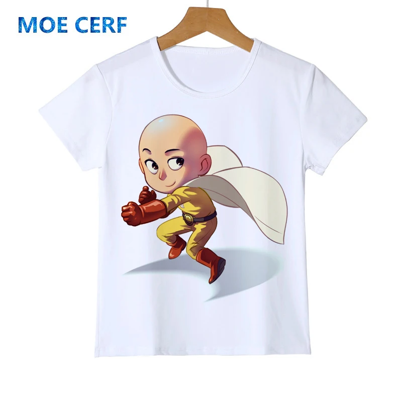 Футболка Saitama Oppai для детей летняя футболка с героями мультфильма One Punch Man