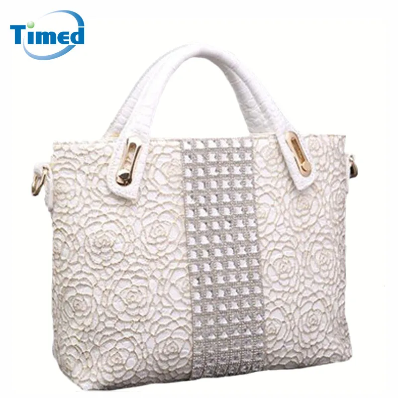 Новинка 2019 женские сумки кружевные открытые простые бриллианты модные на плечо