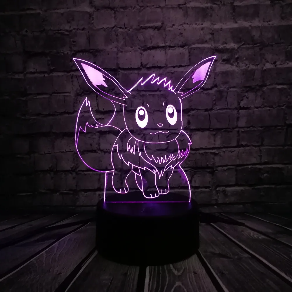 Горячая Распродажа японских мультфильмов 3D USB Светодиодная лампа игры Pokemon Go