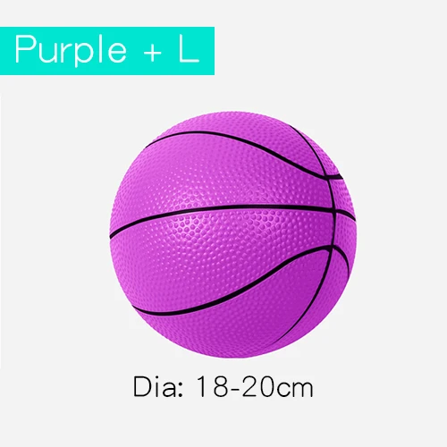 15purple L Ruizhi детский надувной ПВХ мяч Мини Баскетбол ребенок-футболист наручные упражнения резиновый мяч пляжный мяч игры спортивные игрушки RZ1043 - Цвет: 15purple L