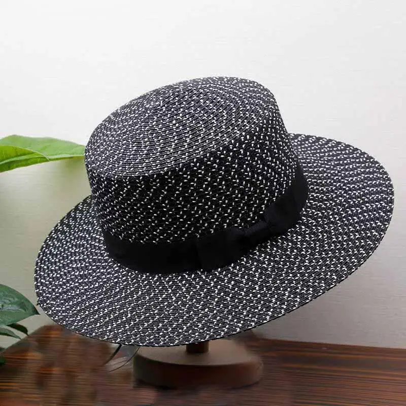 Шляпа SUOGRY женская Соломенная Панама от солнца на плоской подошве модная головной