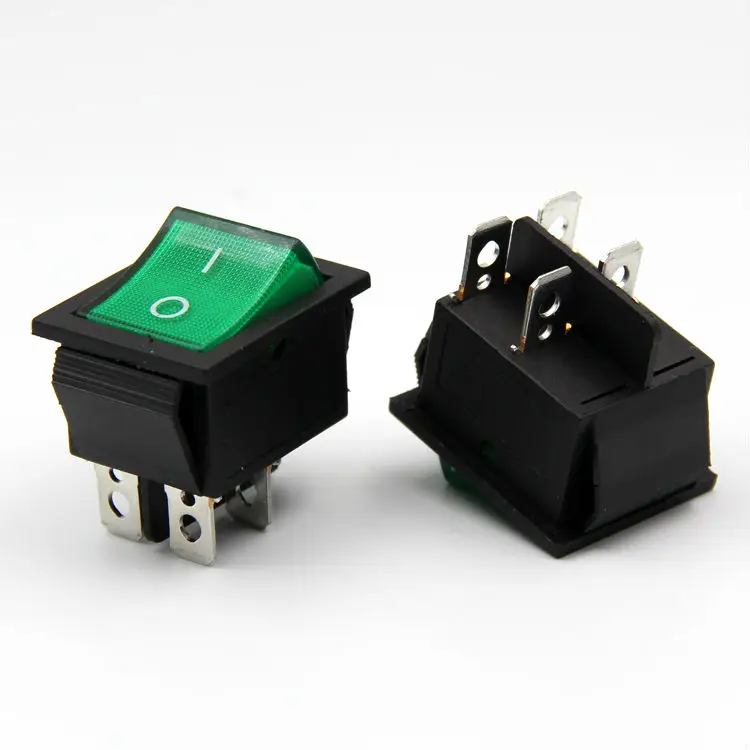 5 шт. 30 5*25 мм 4Pin ВКЛ-ВЫКЛ-ВКЛ медная лодка кулисный переключатель 16A 250VAC красный