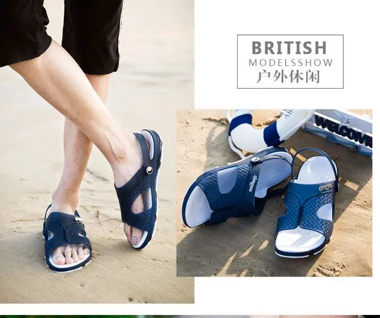 HKIMDL Goedkope Mannen тапочки Ademend Buiten зомер Heren Schoenen режим Nieuwigheid Ontwerp Повседневное Strand тапочки Mannen