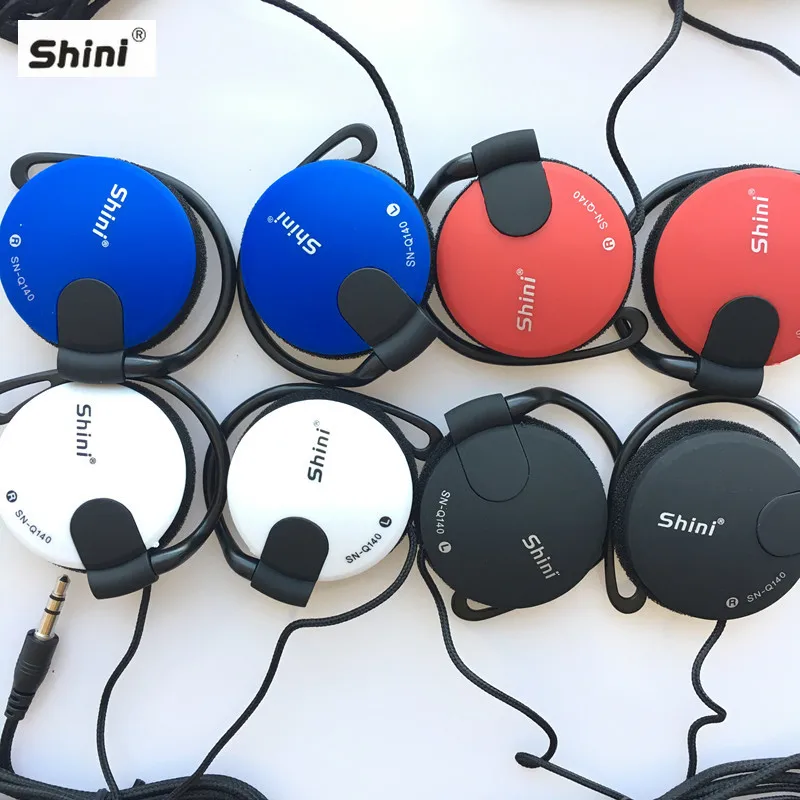 3 5 мм бас наушники ушные крючки гарнитура спортивные проводные для Mp3 плеера