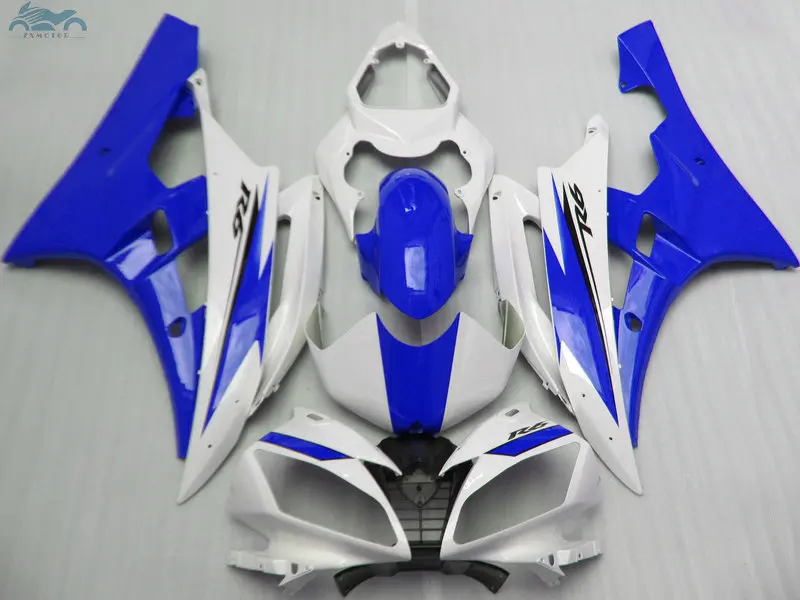 

Custom you Injection fairing kit fit for YAMAHA R6 YZFR6 2006-2007 YZF R6 06-07 sports blue white fairing body repair parts FY24