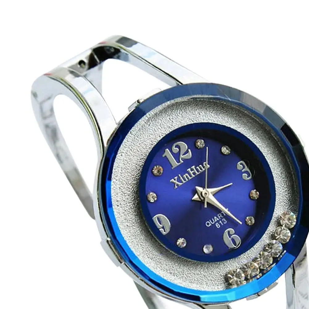Аналоговый дисплей кварцевые наручные часы дамы роскошный браслет для патио