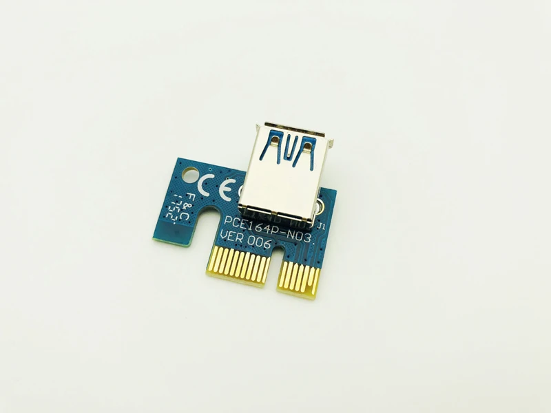100 шт. Новинка Райзер 006 VER006 PCI экспресс-карта 1x до 16x PCI-E удлинитель USB3.0 кабель SATA