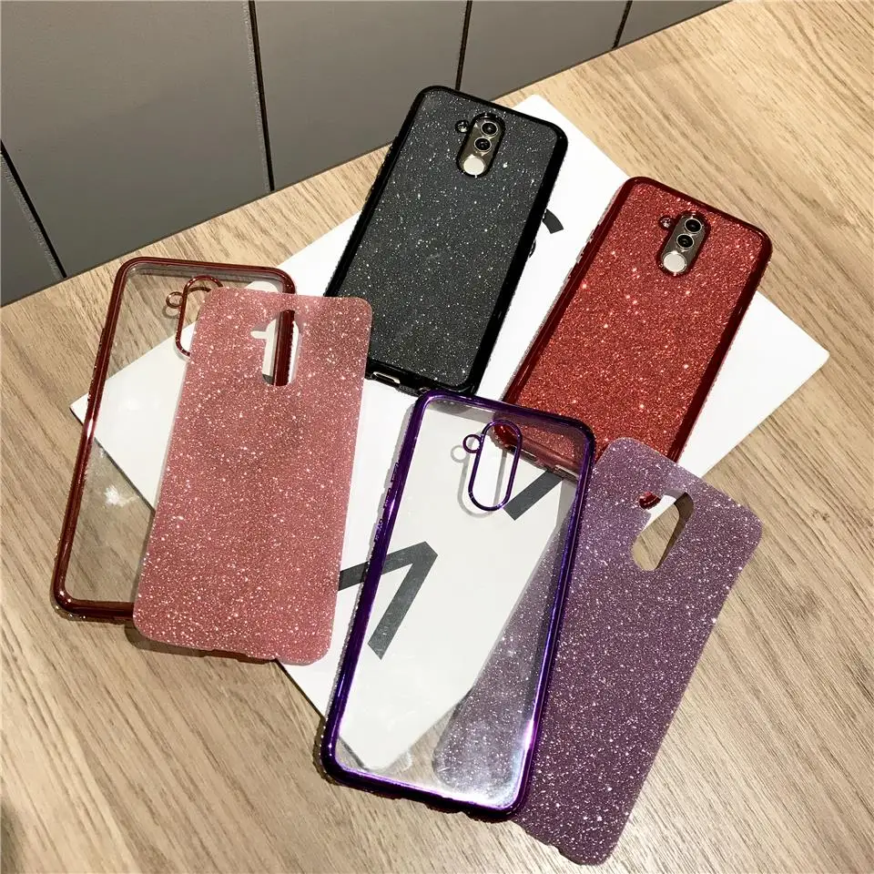 Чехол со стразами и блестками для Huawei Mate 20 Pro P30 Lite P20 Nova 4 3 Honor 8X Samsung A70 A50 A40 A30 A10 M20 M10|