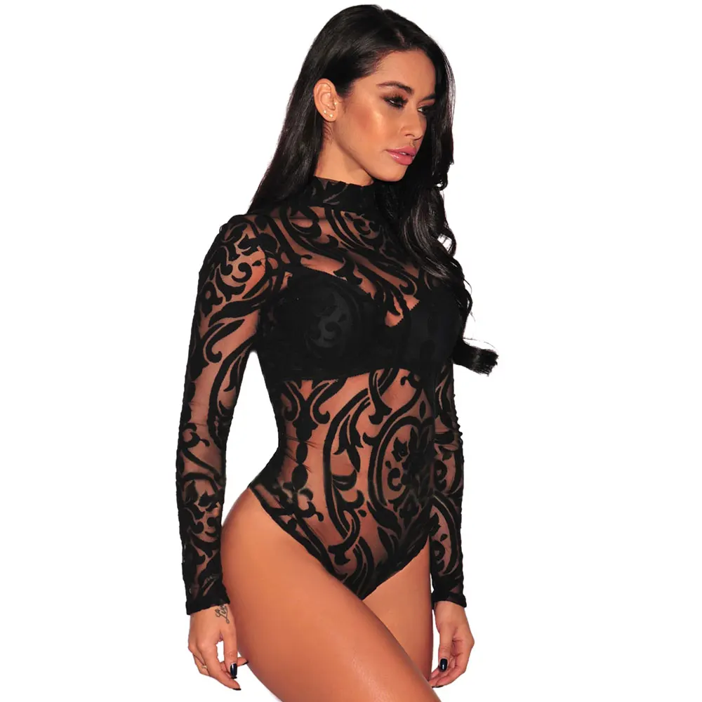 

Free Shipping Top Selling Lady Black Long Sleeves Women Short Under Bodysuits