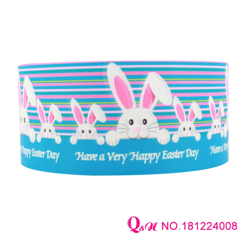 Q&ampN ribbon 22mm 38mm 75mm 10yards Easter Day Printed Grosgrain Ribbon Hair Bow/Christmas/wedding DIY Sewing Craft | Дом и сад