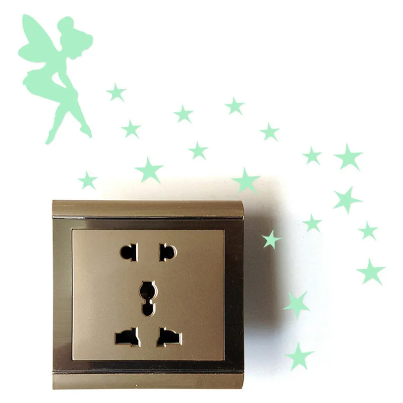 switch sticker wall decoration fairy luminous cover protection stickers for kids rooms animals #F#40AT28 | Дом и сад