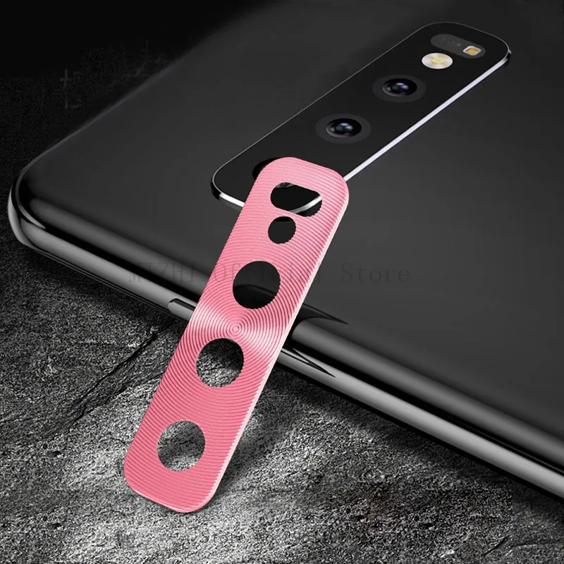 pink Для samsung Galaxy S10Plus Защита объектива камеры на Galax S10 Plus S 10 S10e защита заднего объектива Кольцо Аксессуары для мобильных телефонов - Цвет: pink