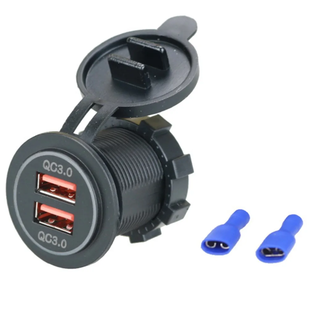 Автомобильное умное зарядное устройство SOONHUA двойное QC 3 0 USB универсальное