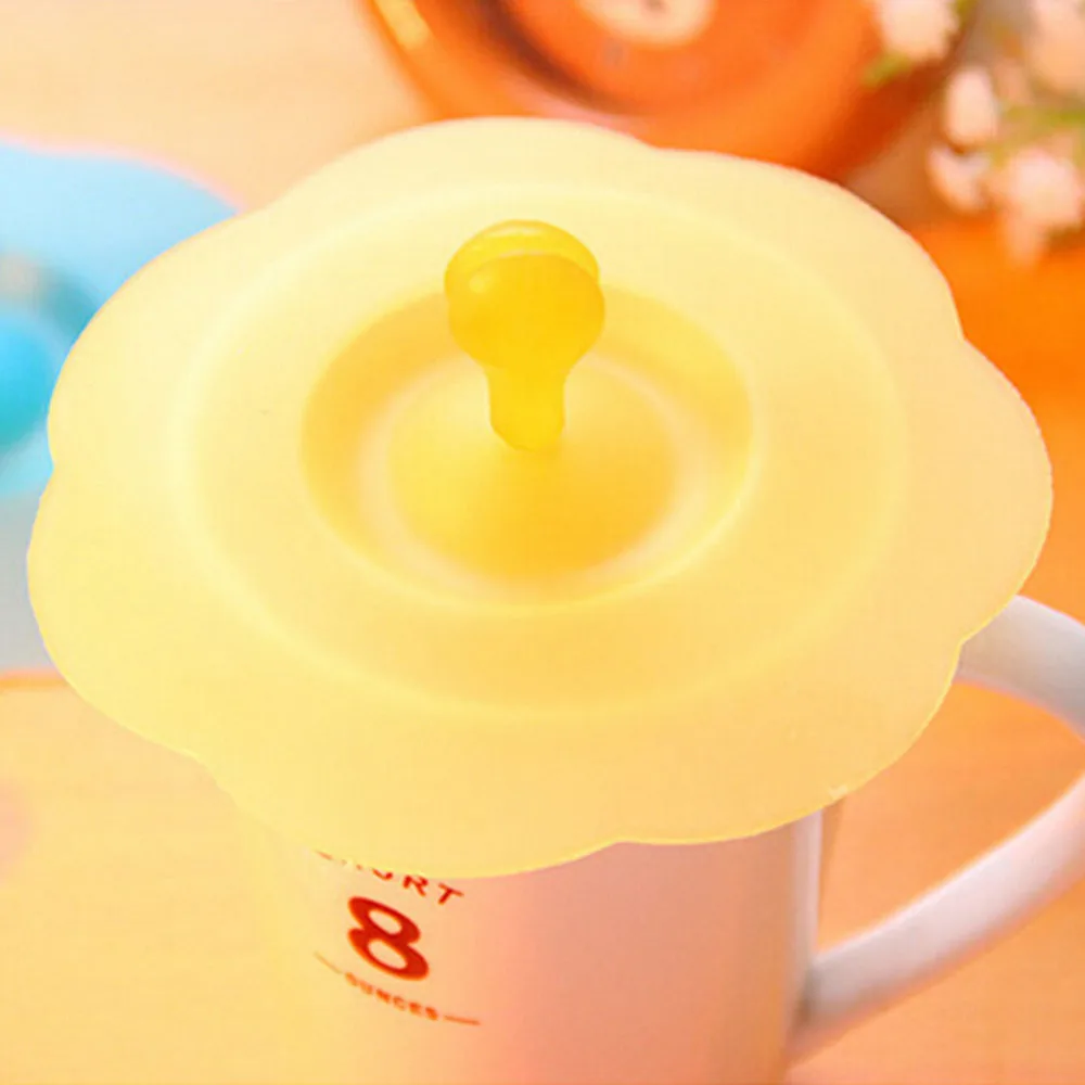 Anti-dust Cup Cover Cartoon Novelty Gift Can Be Fixed a Spoon 10.3cm | Дом и сад