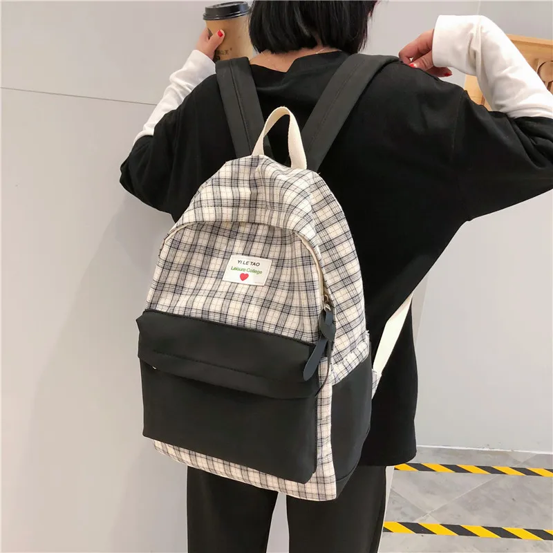 Женский рюкзак унисекс вместительный холщовый для подростков 2019 | Багаж и сумки