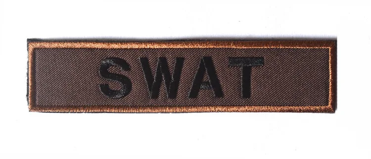 H Вышитые значки SWAT тактические наклейки Патчи крючок и петлевые значки индивидуальная одежда нашивки на рюкзаке военные нашивки - Цвет: H
