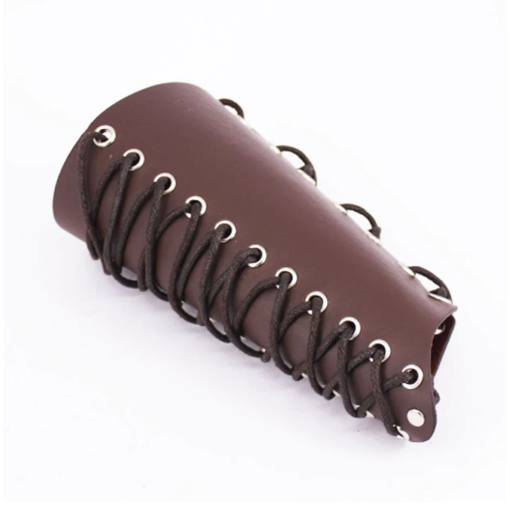 

Cow Leather Arm Protector Arm Guard for Recurve Bow Shooting Barcer Archery Hunting