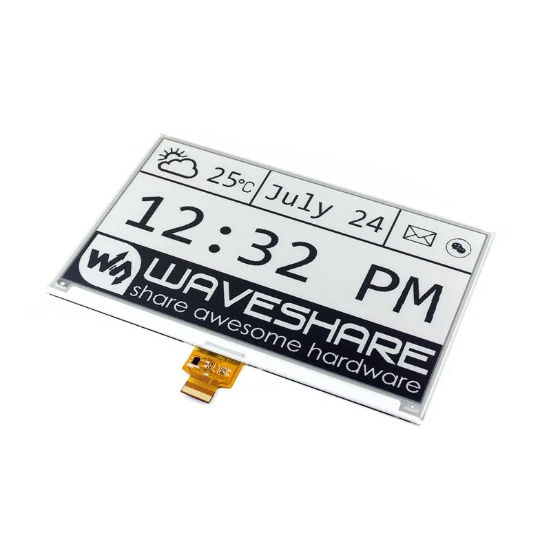 7 5 дюйма E Ink Raw Display 640x384 разрешение со встроенным контроллером SPI интерфейс без PCB