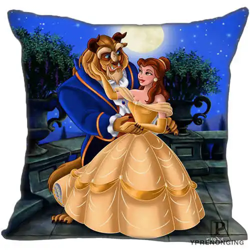 Pillowcase Best Custom beauty-and-the-Beast(1) Наволочка на подушку, спальня домашний квадратный наволочка на молнии(одна сторона)#190404-01-70 - Цвет: Pillowcase