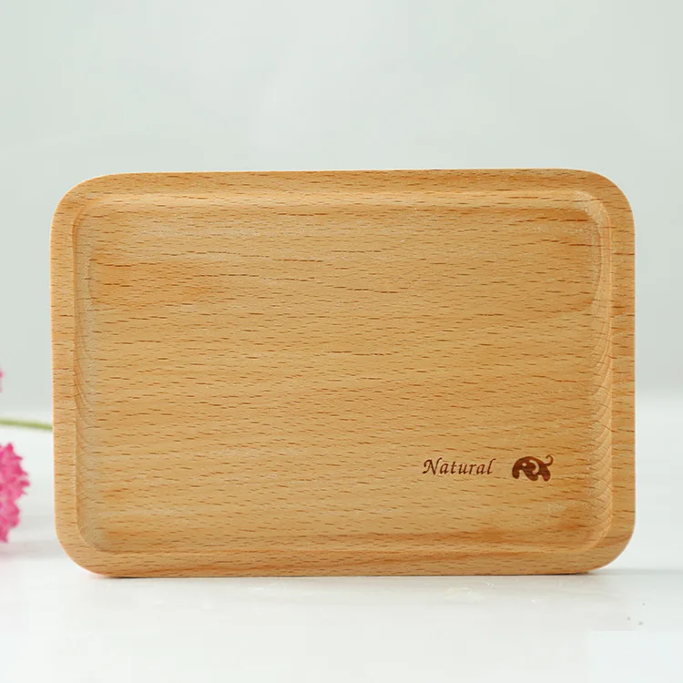 

Прямоугольная посуда из массива дерева, сервировочный поднос ручной работы, декоративный лоток, Сервировочные подносы, набор из 4 шт.