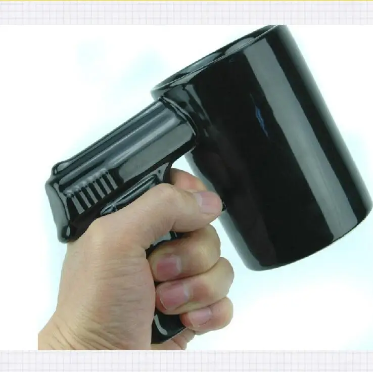 1 шт. кофейные чашки и кружки с пистолетным зажимом забавная кружка пистолетом