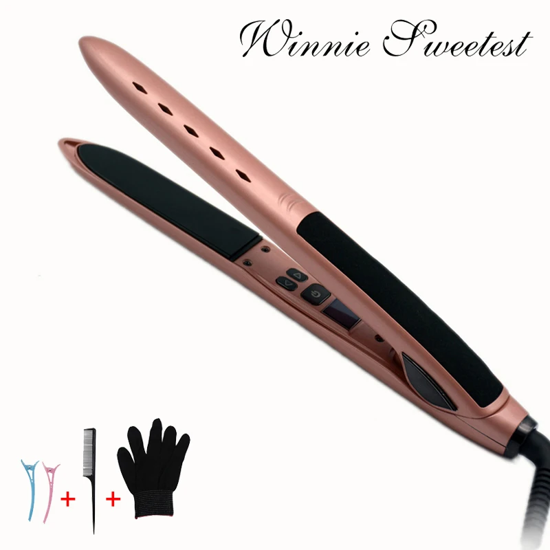 Профессиональный Керамика пара Выпрямитель для волос Быстрый нагрев Flat Iron Vapor